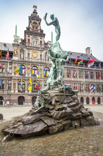 Central square of Antwerpen, Belgium