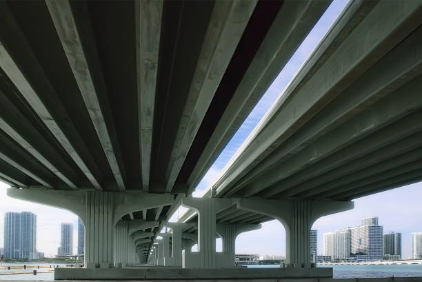 istock Under the big bridge in Miami 675446234