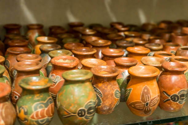 nazare, bahia, brazil - april 19, 2025: view of ceramics for sale during the Feira dos Caxixis in the city of Nazare, in the Bahian Reconcavo region.