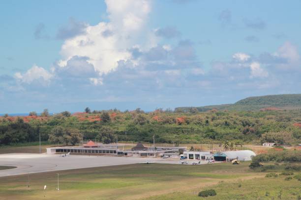 istock Tinian International Airport, side view 675478822