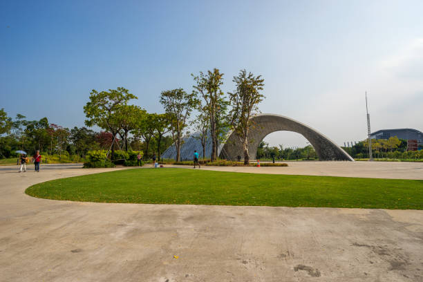 Gardens by the Bay park at Marina Bay, Singapore Singapore: Gardens by the Bay park at Marina Bay, Singapore. The park consists of three waterfront gardens: South , East , Central GardensSingapore: Gardens by the Bay park at Marina Bay, Singapore. The park consists of three waterfront gardens: South , East , Central Gardens gardens-by-the-bay-dome stock pictures, royalty-free photos & images