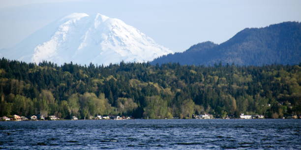 istock Sammamish Lake with  Rainier  in background, Seattle. 675482136