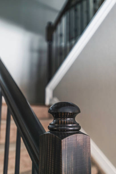 istock Stairs in residential home 675484664