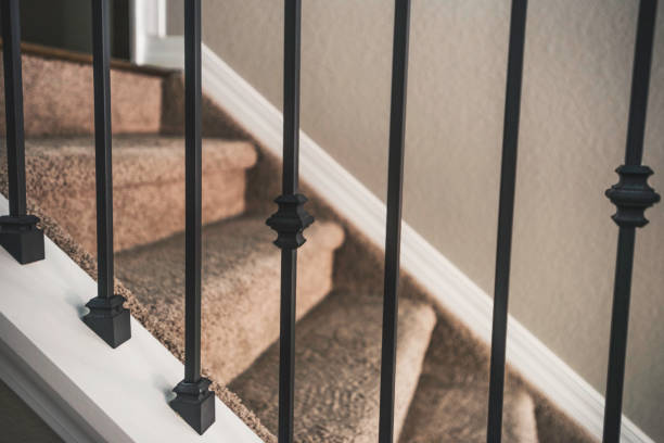 istock Stairs in residential home 675484680