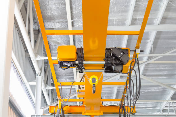 istock Overhead Crane Factory 675491370
