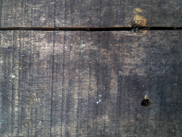 istock Old wood board texture from construction spare wood 675497918