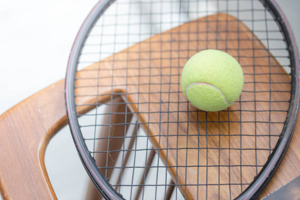 istock Tennis Ball and Racket 675498100