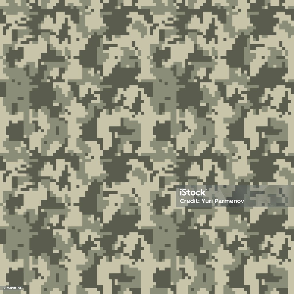 Camouflage Seamless Pattern Vector Illustration For Printing On Cloth  Textile Wallpaper Paper Wrapper Different Shades Of Green Color Abstract  Background In Military Style Stock Illustration - Download Image Now -  iStock