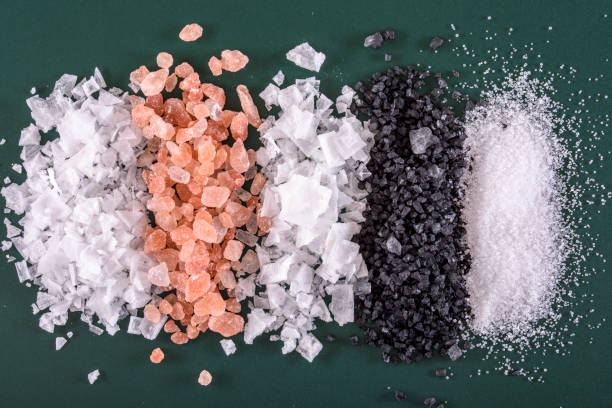 Variety of Salt Different Types of Salt salt mineral stock pictures, royalty-free photos & images