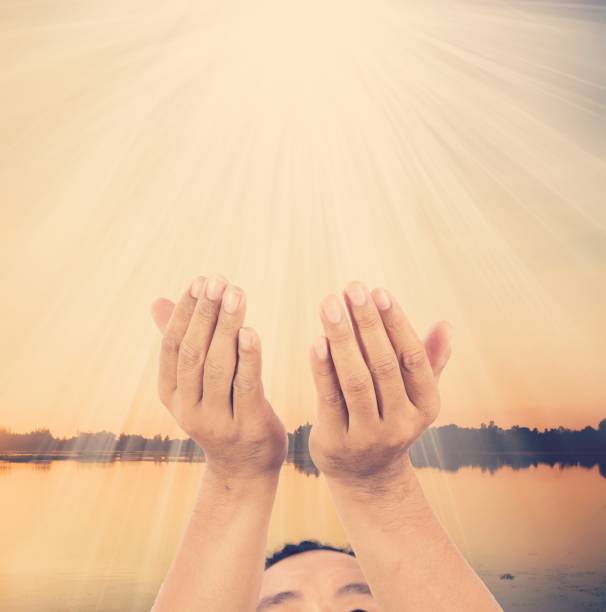 istock Hands of a man reaching hope the future 675498924