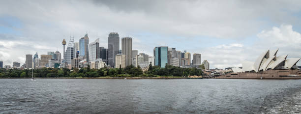 istock Panoramic Sydney cityscape and skyline over the Sydney Harbor 675501452