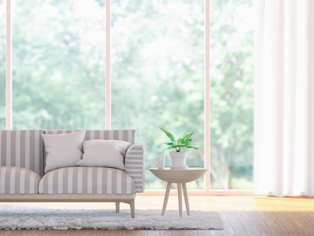 istock Modern living room close up  3d rendering image 675514974