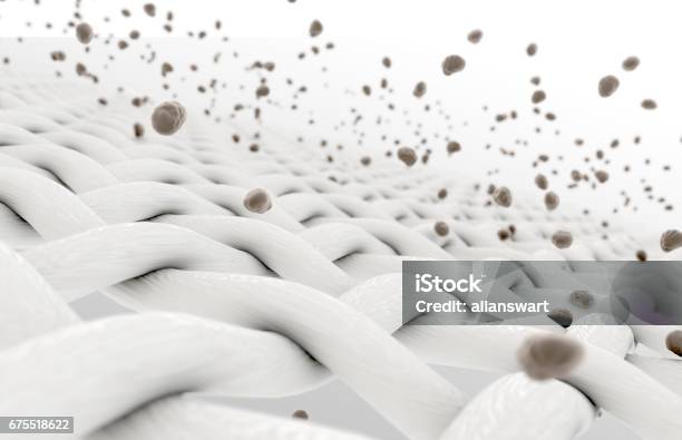 Fabric With Particles Stock Photo - Download Image Now - Textile, Fiber, Magnification