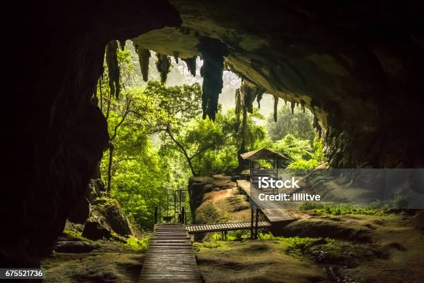 Cave Entrance In Niah National Park Niah Cave In Sarawak Malaysia Stock Photo - Download Image Now
