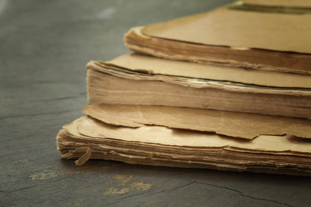 istock Historic book, Old book classic style 675530198