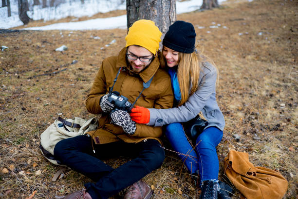 istock Couple hiking in forest 675530550