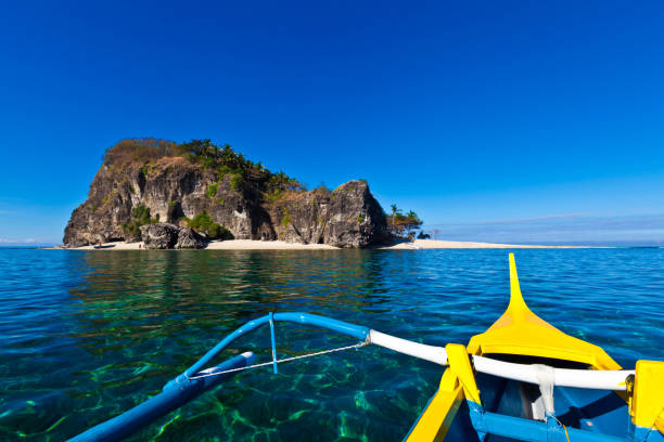 Zambales, Luzon. Philippines Pumpboat Ride to Capones Island, Zambales zambales province stock pictures, royalty-free photos & images