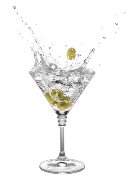 istock cocktail with martini and olives 675536824