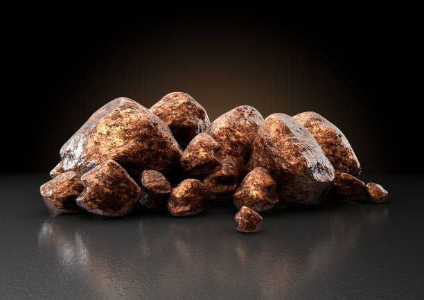 Copper Nugget Collection stock photo