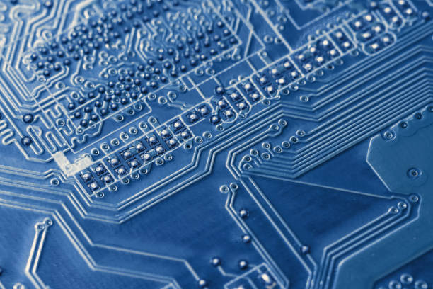 istock Electronic circuit board close up. Background can use the Internet, print advertising and design 675540392