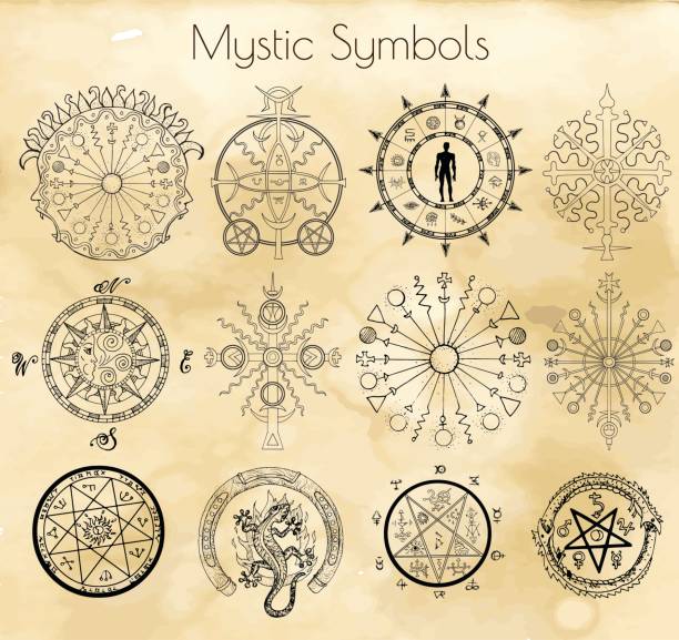 Hand drawn graphic illustrations, vector doodle drawings