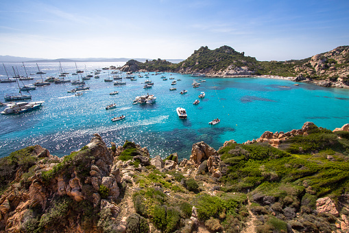 Cala Corsara, Maddalena archipelago on Sardinia island, Italy