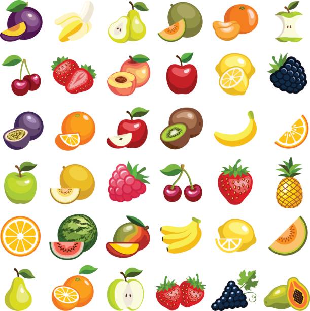 후르트 - blueberry fruit berry fruit food stock illustrations