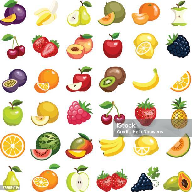 Fruit Stock Illustration - Download Image Now - Fruit, Vector, Icon
