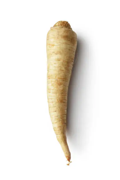 Vegetables: Parsnip Isolated on White Background