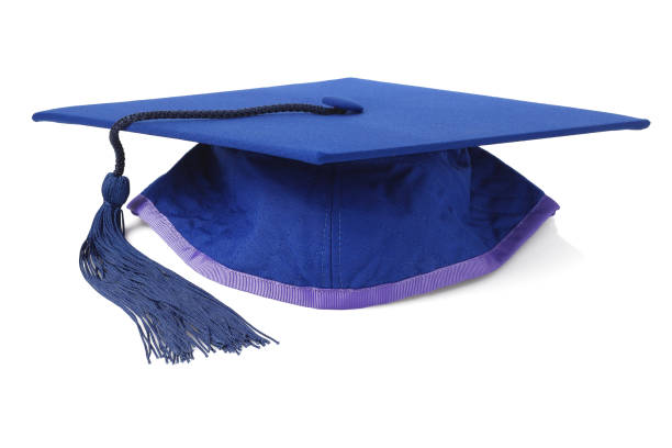 istock Blue Graduation Mortar Board 675560386