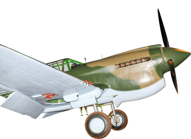 istock P-40 Kittyhawk World War Two fighter plane, isolated on white 675563092