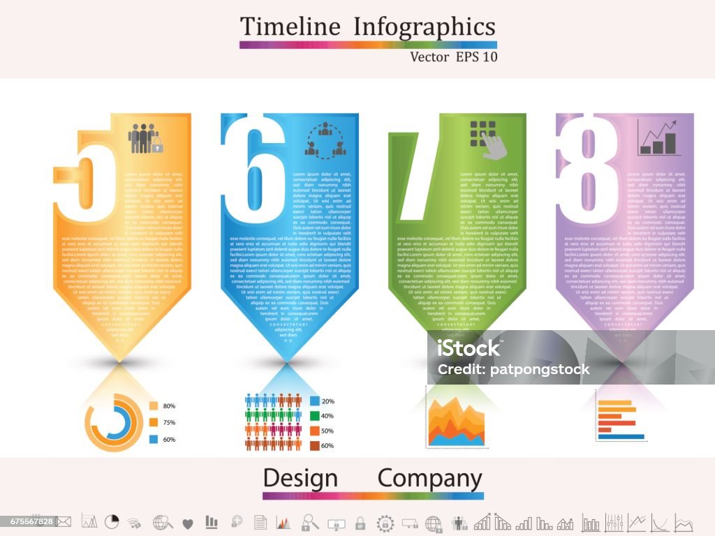 Project Time Line Banner Timeline Infographic Business Style Timeline Banner Web Design Timeline ...