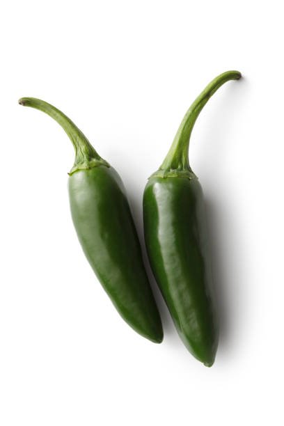 istock Vegetables: Jalapeno Peppers Isolated on White Background 675573762