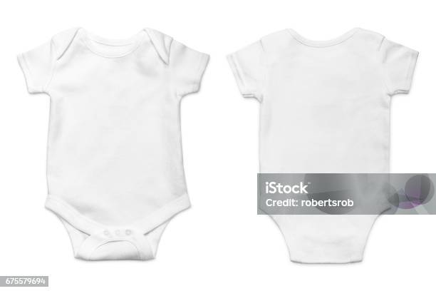 Onesie Stock Photo - Download Image Now - Infant Bodysuit, Baby - Human Age, Template