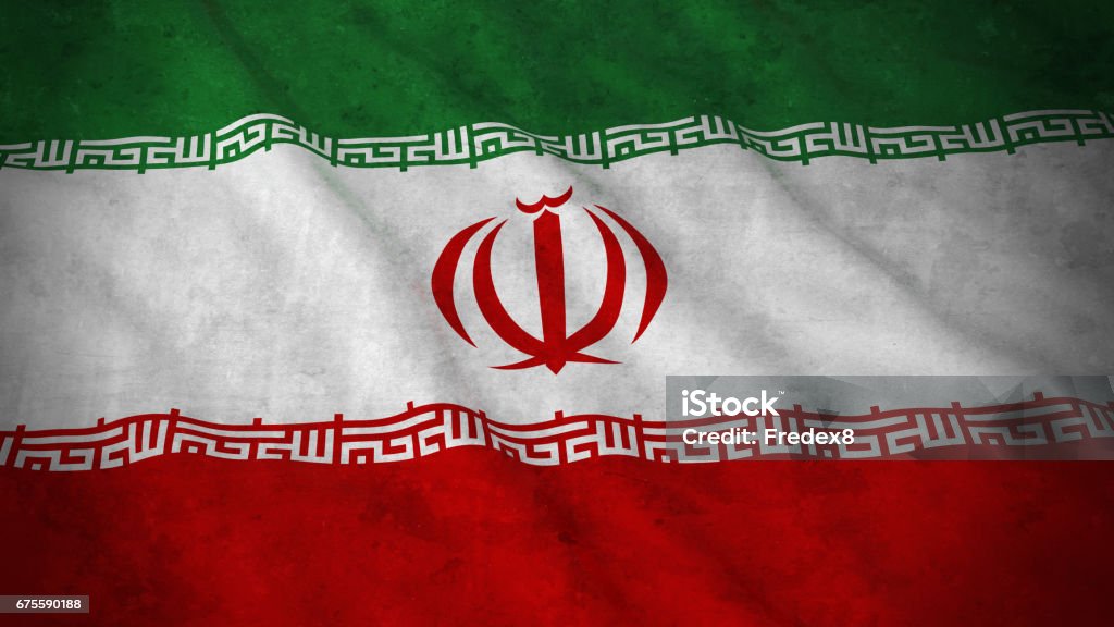 Grunge Flag of Iran - Dirty Iranian Flag 3D Illustration Iranian Flag Stock Photo