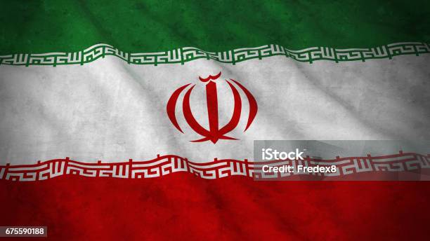 Grunge Flag Of Iran Dirty Iranian Flag 3d Illustration Stock Photo - Download Image Now