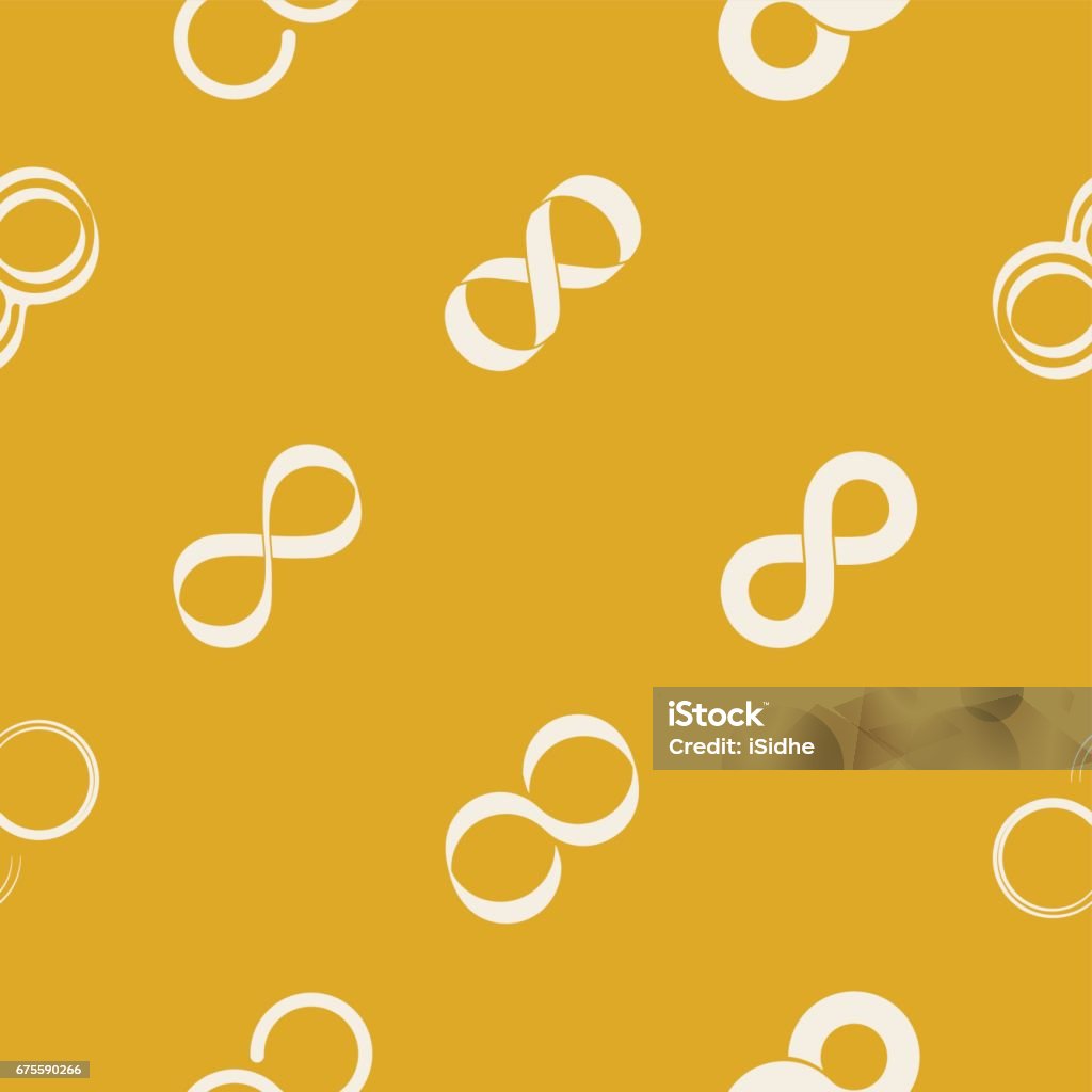 Seamless Pattern With Infinity Symbols Stock Illustration - Download ...
