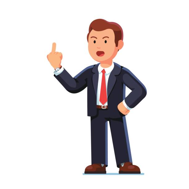 бизнесмен показывает средний палец ебать вас жест - fuck you stock illustrations