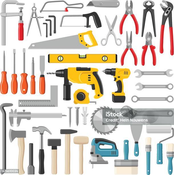 Tools Stock Illustration - Download Image Now - Work Tool, Vector, Screwdriver