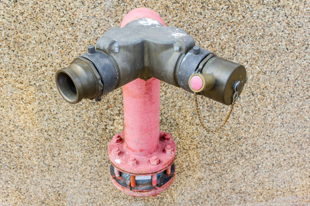 Fire hydrant manifold   two outlet water valve