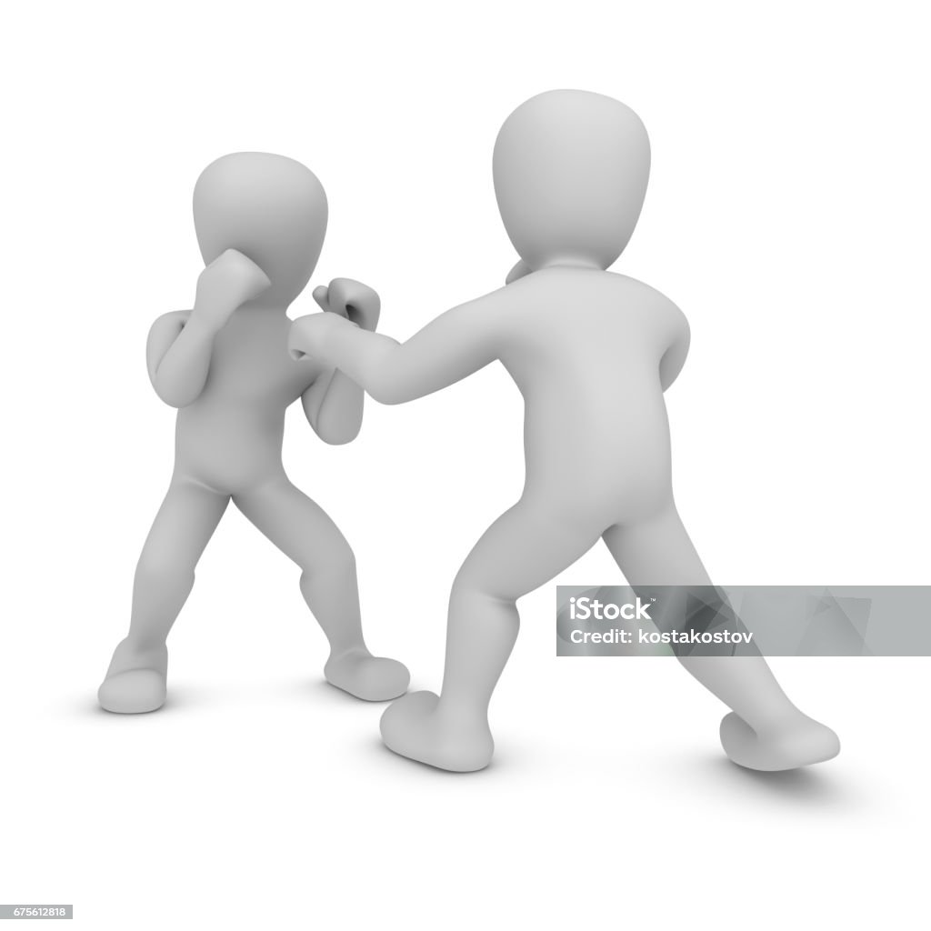 boxing 3d characters, boxing Adult Stock Photo