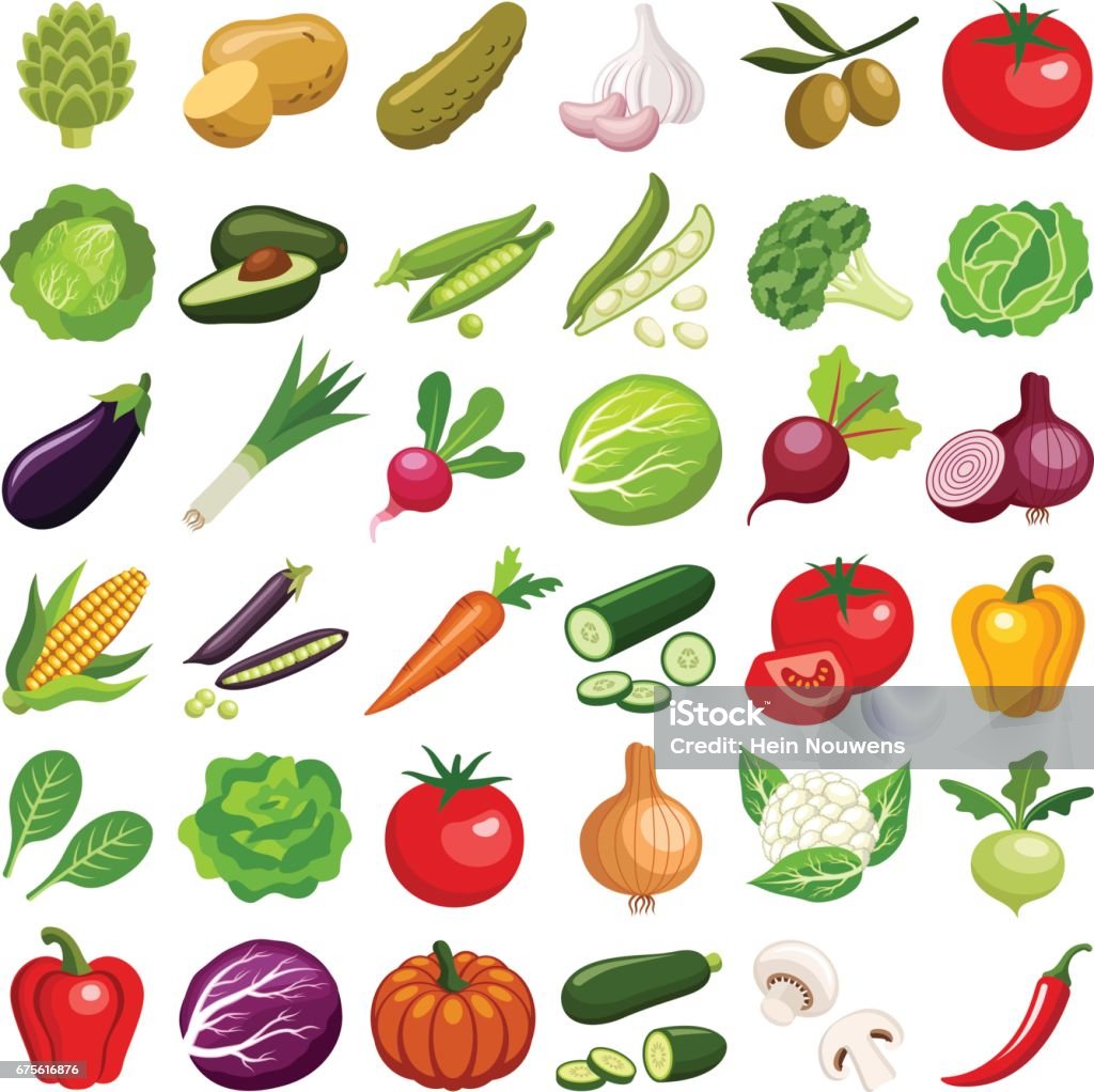 Gemüse - Lizenzfrei Gemüse Vektorgrafik