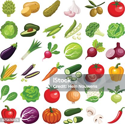 804,428 Vegetable Illustrations & Clip Art - iStock | Fruits and vegetables,  Vegetable background, Fruit