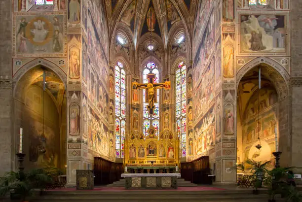 Photo of The interior of the Basilica of Santa Croce