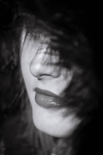 istock Pink Lips and Black fur 675623032