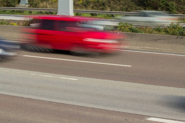 istock Car on highway  in motion blur 675623652