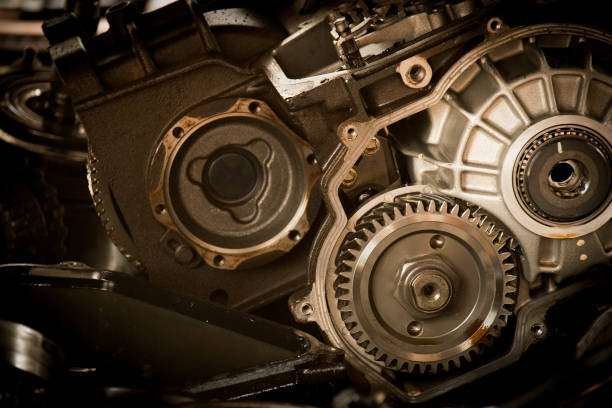 istock Gear motor in the engine cars abstract background 675626240