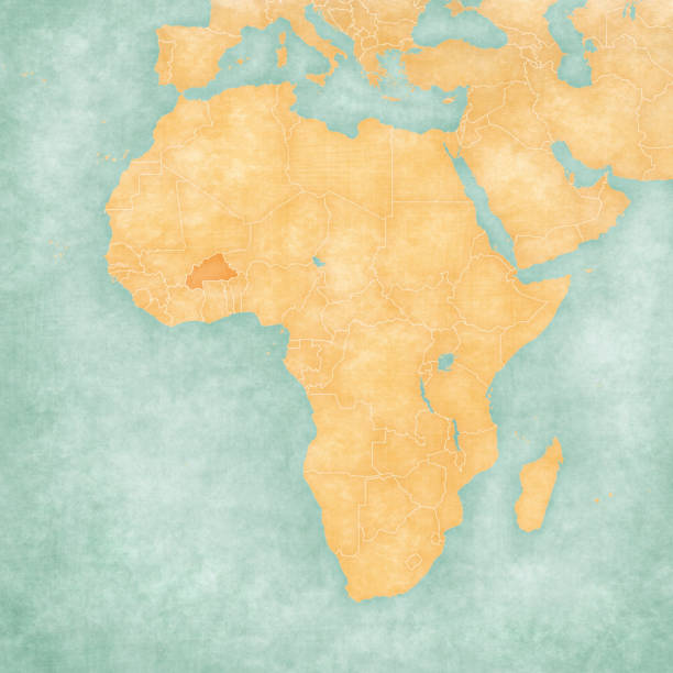 istock Map of Africa - Burkina Faso 675642900