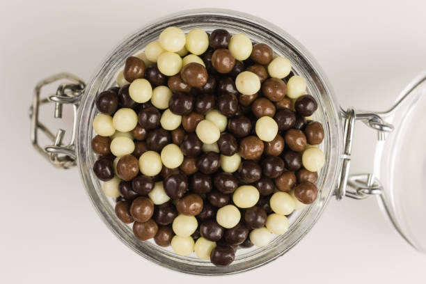 istock puffed rice crispies in glass jar 675643420