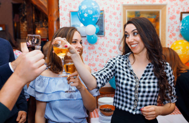 Celebrating birthday party
